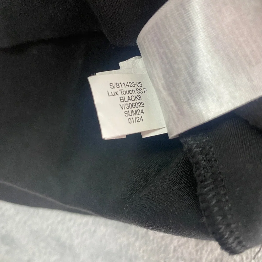 Banana Republic Polo Shirt Mens Small Lux Touch Black Cotton SS 811423-03